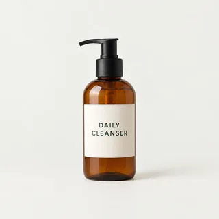 Generic daily cleanser bottle